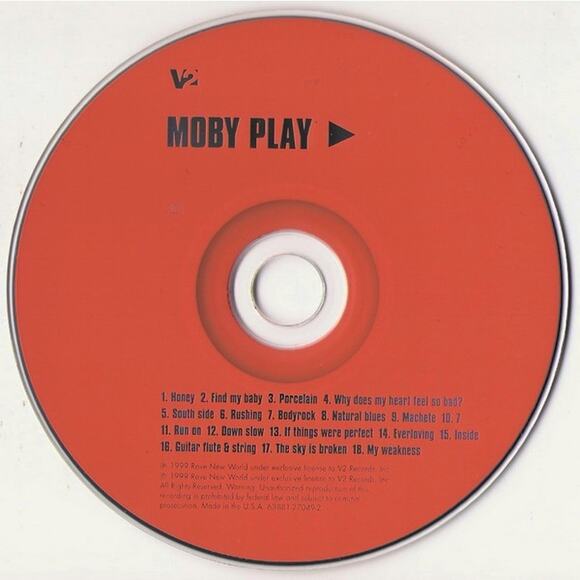 Moby Play 1999 CD Album VG+ - Picture 3 of 5
